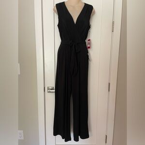 Vince Camuto jersey drapey jumpsuit